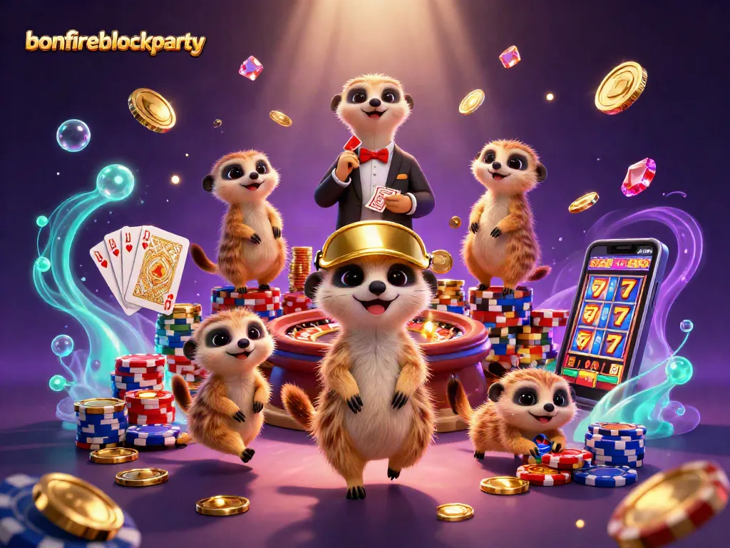Experience the excitement of casino gaming with bonfireblockparty's meerkat casino operation featuring vibrant visuals and dynamic action.