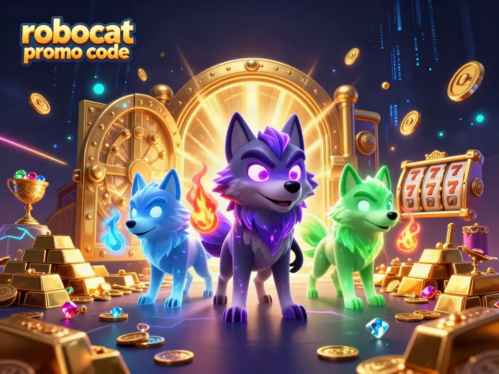 Win big with the robocat promo code at Robocat Casino, featuring exciting 3D gaming elements.